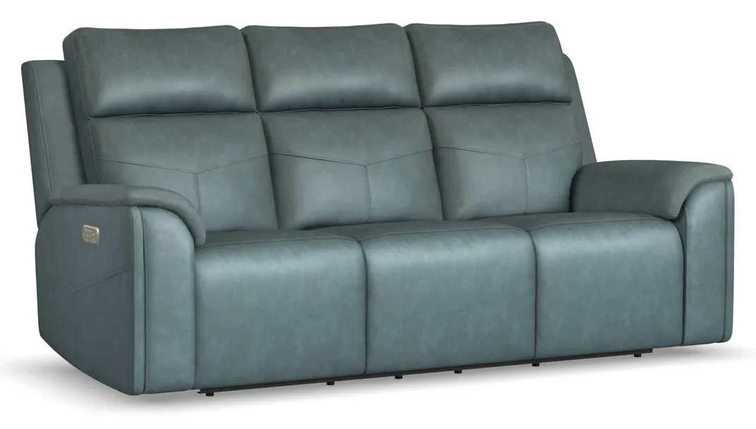 Flexsteel Furniture 1592-63P5-38640 Vernon Admiral Fabric Power Reclining Sofa with Power Headrests, Lumbar, Heat and Massage Flexsteel Furniture 1592-63P5-38640 Vernon Admiral Fabric Power Reclining Sofa with Power Headrests, Lumbar, Heat and Massage