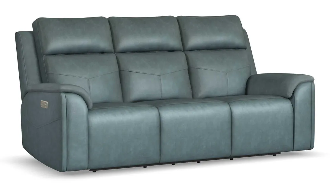 Flexsteel Furniture 1592-63P5-38640 Vernon Admiral Fabric Power Reclining Sofa with Power Headrests, Lumbar, Heat and Massage Flexsteel Furniture 1592-63P5-38640 Vernon Admiral Fabric Power Reclining Sofa with Power Headrests, Lumbar, Heat and Massage