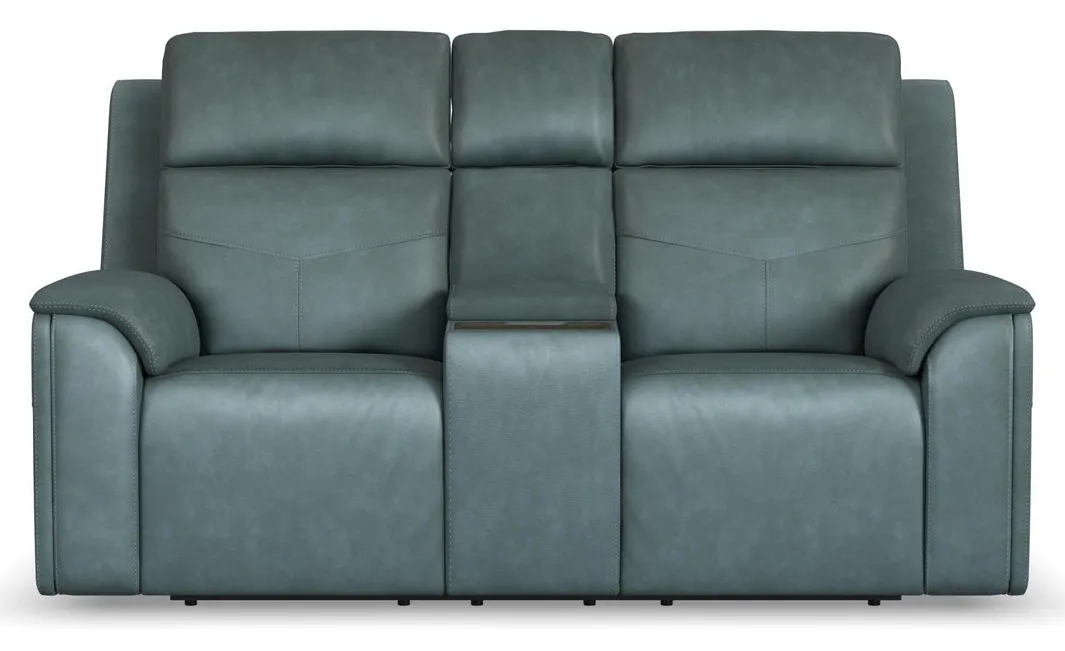 Flexsteel Furniture 1592-64P5-38640 Vernon Admiral Fabric Power Reclining Loveseat with Console, Power Headrests, Lumbar, Heat and Massage Flexsteel Furniture 1592-64P5-38640 Vernon Admiral Fabric Power Reclining Loveseat with Console, Power Headrests, Lumbar, Heat and Massage
