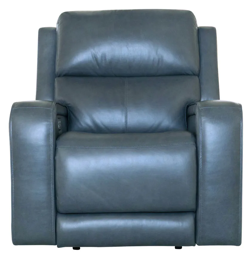 Flexsteel Furniture 1750-50P5-73440 Oasis Storm Leather Power Recliner with Power Headrest, Lumbar, Heat and Massage Flexsteel Furniture 1750-50P5-73440 Oasis Storm Leather Power Recliner with Power Headrest, Lumbar, Heat and Massage