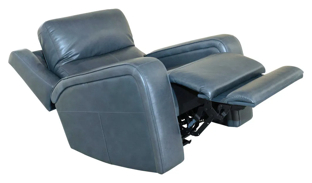 Flexsteel Furniture 1750-50P5-73440 Oasis Storm Leather Power Recliner with Power Headrest, Lumbar, Heat and Massage Flexsteel Furniture 1750-50P5-73440 Oasis Storm Leather Power Recliner with Power Headrest, Lumbar, Heat and Massage