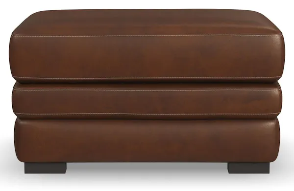 Flexsteel Furniture 1825-08-90772 David Pecan Leather Ottoman Flexsteel Furniture 1825-08-90772 David Pecan Leather Ottoman