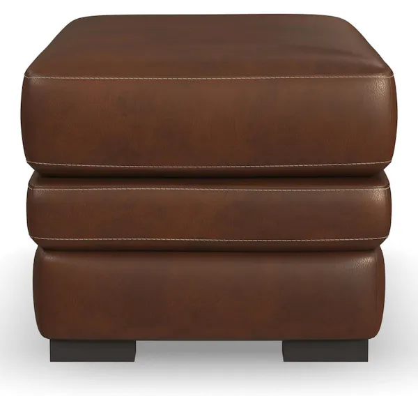 Flexsteel Furniture 1825-08-90772 David Pecan Leather Ottoman Flexsteel Furniture 1825-08-90772 David Pecan Leather Ottoman