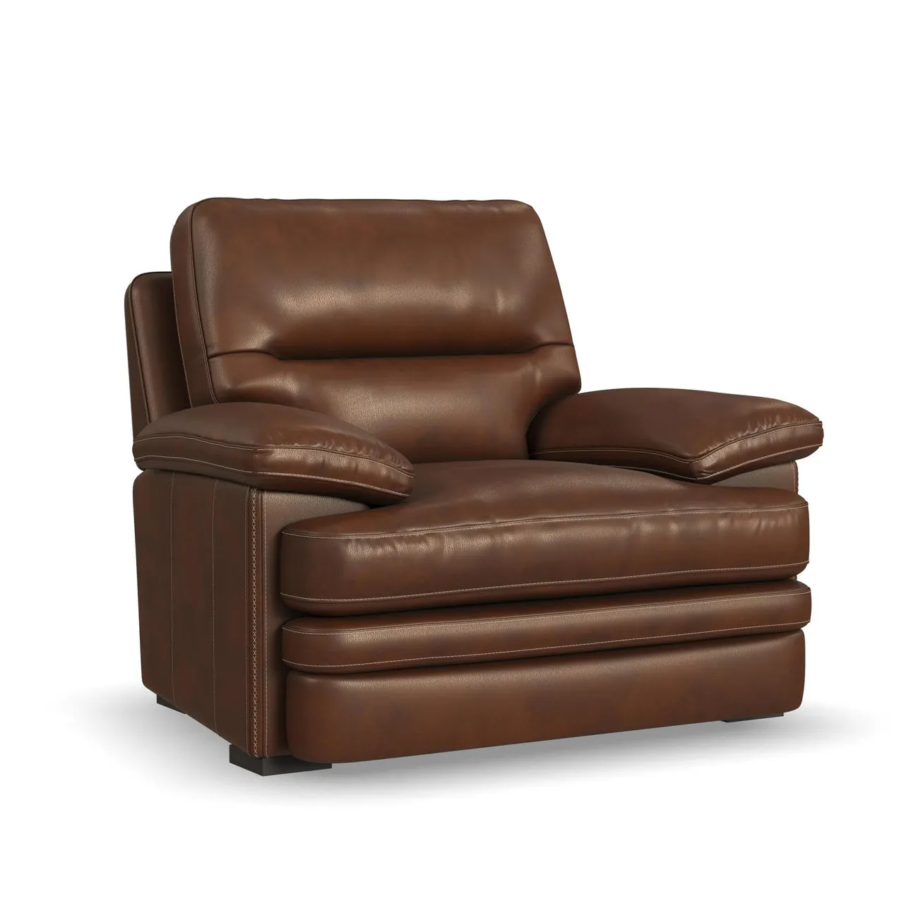 Flexsteel Furniture 1825-10-90772 David Pecan Leather Chair
