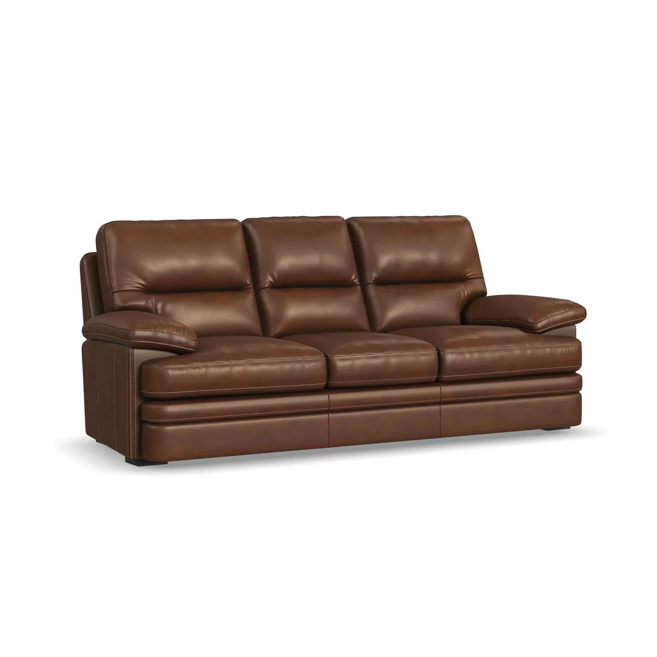 Flexsteel Furniture 1825-31-90772 David Pecan Leather Sofa