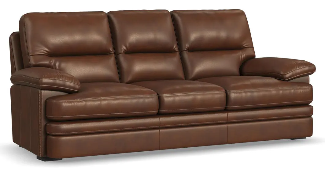 Flexsteel Furniture 1825-31-90772 David Pecan Leather Sofa Flexsteel Furniture 1825-31-90772 David Pecan Leather Sofa