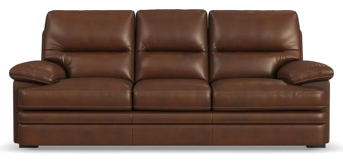 Flexsteel Furniture 1825-31-90772 David Pecan Leather Sofa Flexsteel Furniture 1825-31-90772 David Pecan Leather Sofa