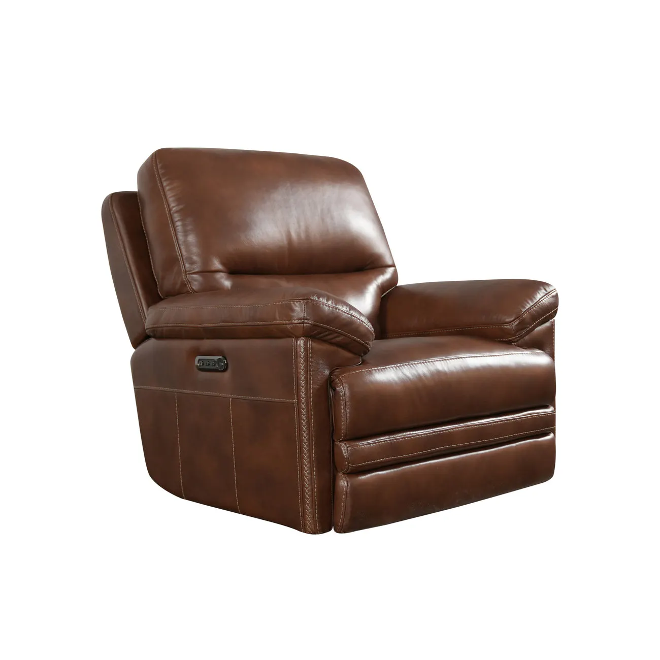 Flexsteel Furniture 1825-54PH-90772 David Pecan Leather Power Gliding Recliner with Power Headrest and Lumbar