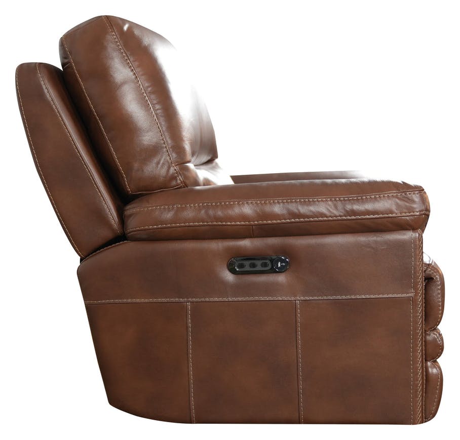 Flexsteel Furniture 1825-54PH-90772 David Pecan Leather Power Gliding Recliner with Power Headrest and Lumbar Flexsteel Furniture 1825-54PH-90772 David Pecan Leather Power Gliding Recliner with Power Headrest and Lumbar