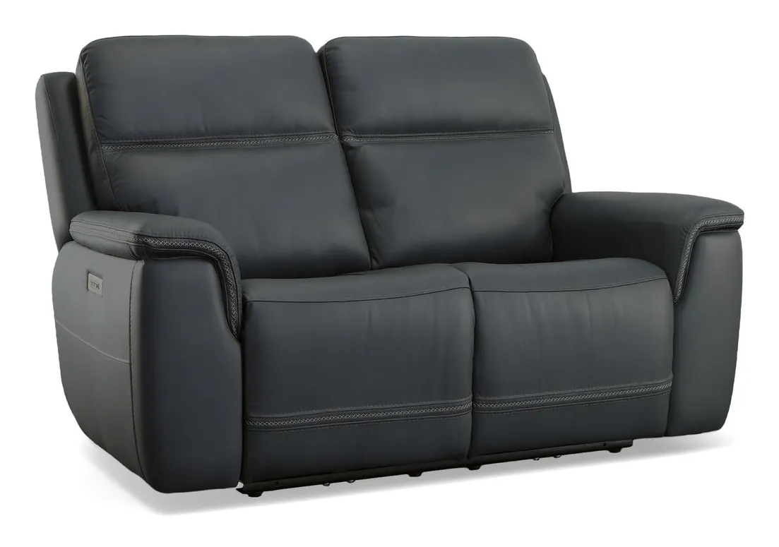 Flexsteel Furniture 1845-60PH-00942 Sawyer Marine Leather Power Reclining Loveseat with Power Headrests and Lumbar Flexsteel Furniture 1845-60PH-00942 Sawyer Marine Leather Power Reclining Loveseat with Power Headrests and Lumbar