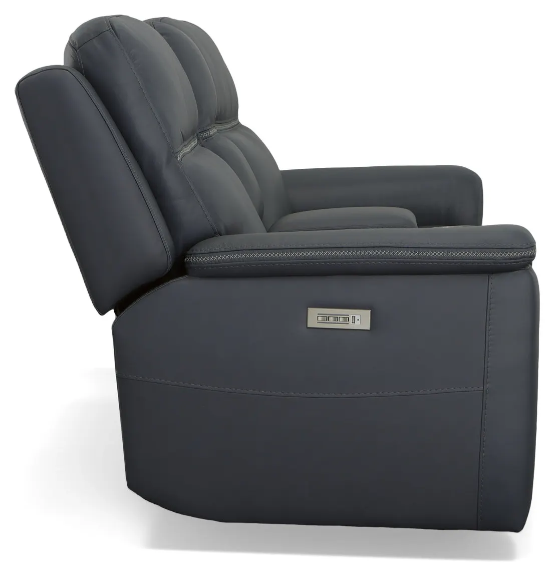 Flexsteel Furniture 1845-64PH-00942 Sawyer Marine Leather Pwr Recl Loveseat with Console, Power Headrests and Lumbar Flexsteel Furniture 1845-64PH-00942 Sawyer Marine Leather Pwr Recl Loveseat with Console, Power Headrests and Lumbar
