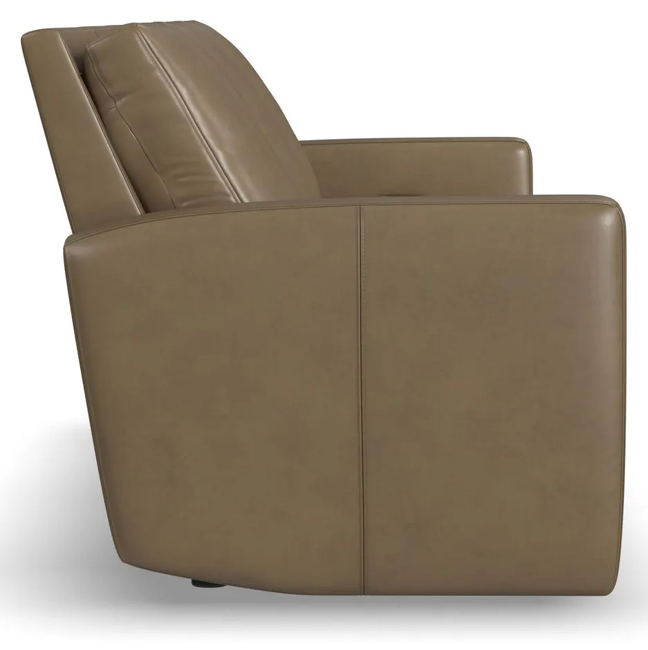 Flexsteel Furniture 1865-62P-73401 Aria Fawn Leather Power Reclining Sofa Flexsteel Furniture 1865-62P-73401 Aria Fawn Leather Power Reclining Sofa
