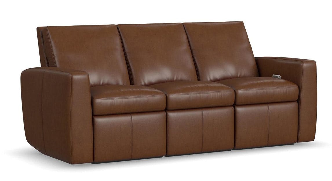 Flexsteel Furniture 1865-62P-73472 Aria Sedona Leather Power Reclining Sofa