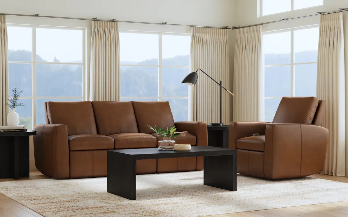 Flexsteel Furniture 1865-62P-73472 Aria Sedona Leather Power Reclining Sofa Flexsteel Furniture 1865-62P-73472 Aria Sedona Leather Power Reclining Sofa