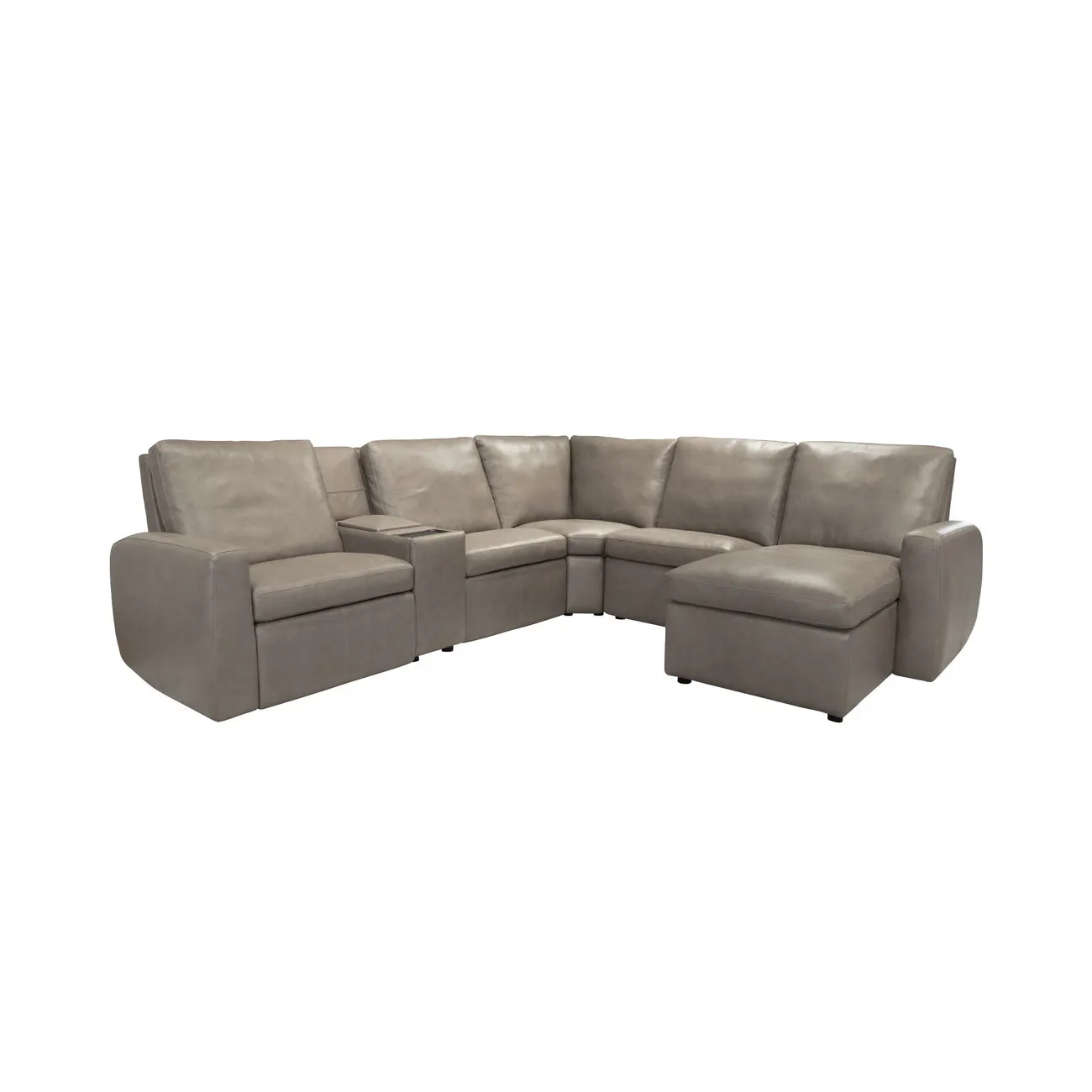 Flexsteel Furniture 1865-SECTP Aria Leather Power Reclining Sectional