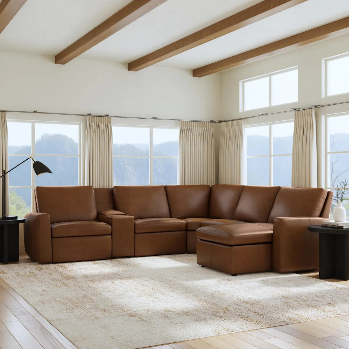 Flexsteel Furniture 1865-SECTP Aria Leather Power Reclining Sectional Flexsteel Furniture 1865-SECTP Aria Leather Power Reclining Sectional