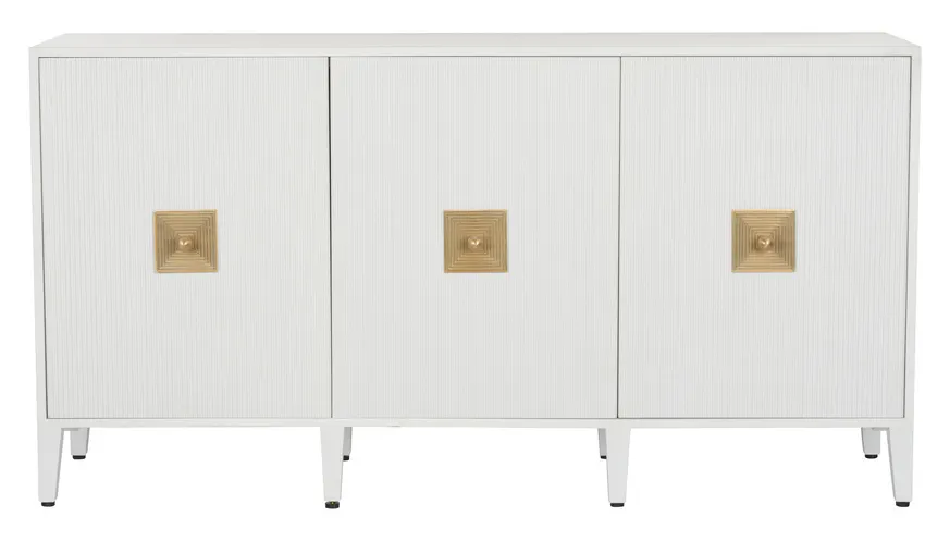 Chelsea House 370044 Burns Credenza White Chelsea House 370044 Burns Credenza White