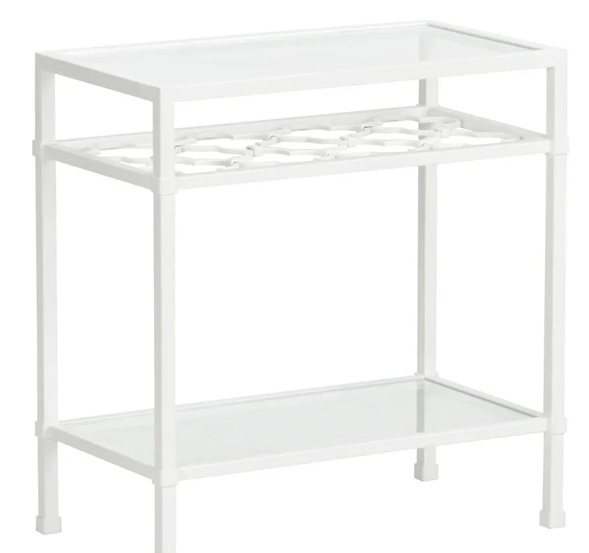 Chelsea House 370061 Pacific Coast Side Table White Chelsea House 370061 Pacific Coast Side Table White