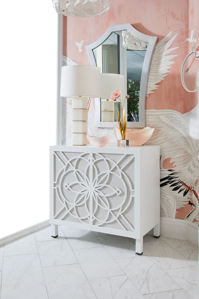 Chelsea House 370071 Flower of Life Cabinet White Chelsea House 370071 Flower of Life Cabinet White