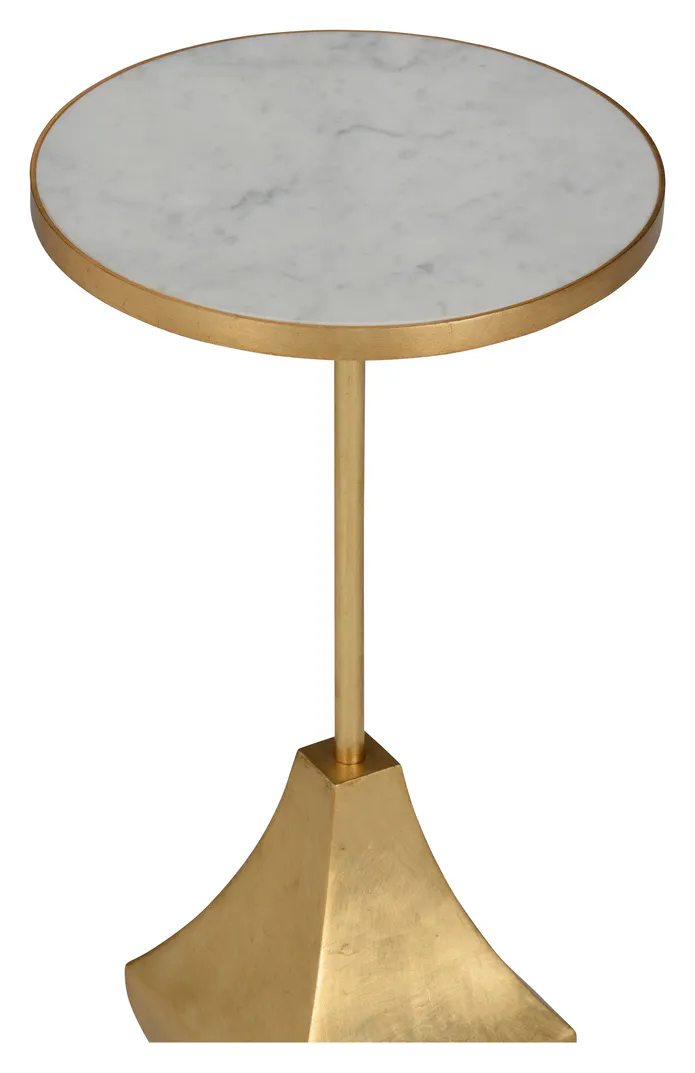 Chelsea House 370145 Essex Drinks Table White Marble Chelsea House 370145 Essex Drinks Table White Marble