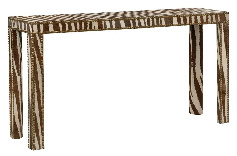 Chelsea House 370413 Zebra Console Table