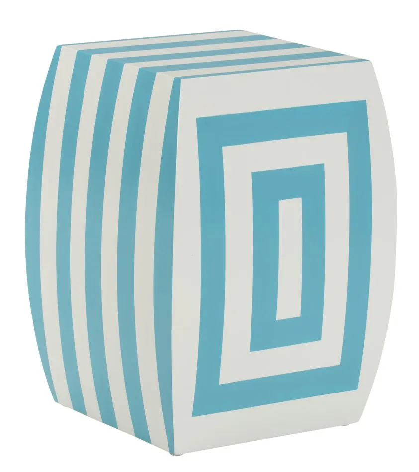 Chelsea House 380019 Mantis Stool Blue/Cream