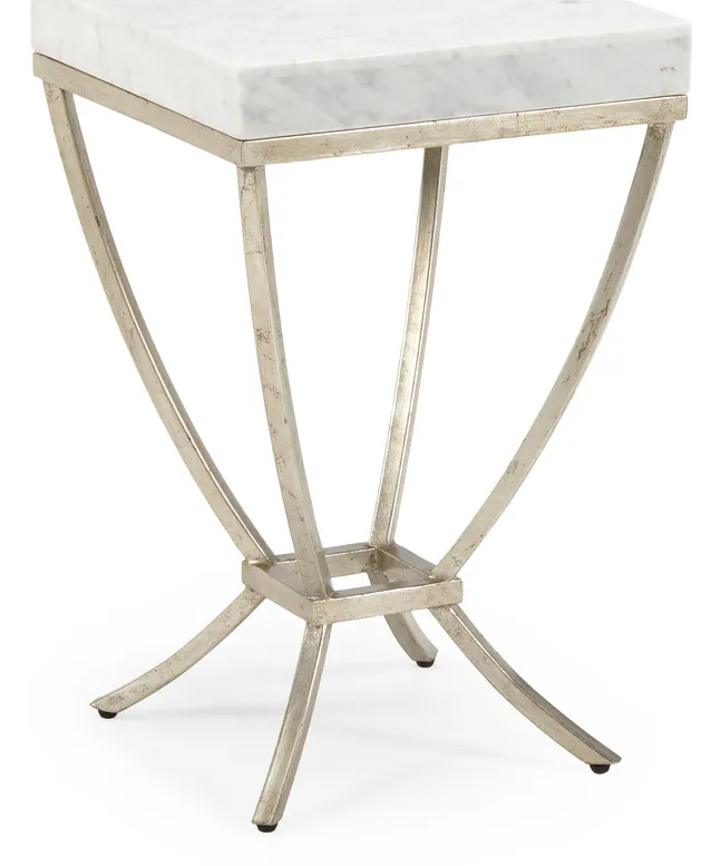 Chelsea House 382002 Brandon Side Table Silver Chelsea House 382002 Brandon Side Table Silver
