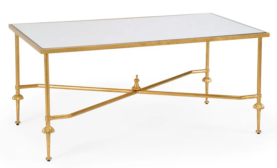 Chelsea House 382010 French Cocktail Table Gold