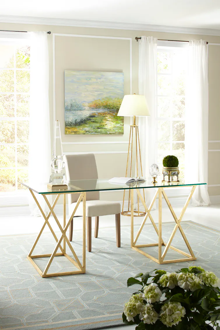 Chelsea House 382028 Gilt Desk Gold Chelsea House 382028 Gilt Desk Gold