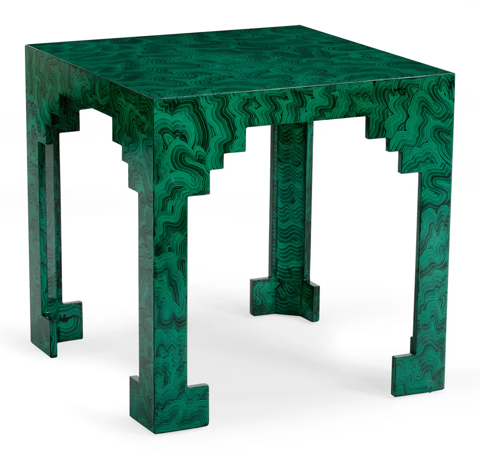 Chelsea House 382944 Malachite Cut Corner Table Chelsea House 382944 Malachite Cut Corner Table