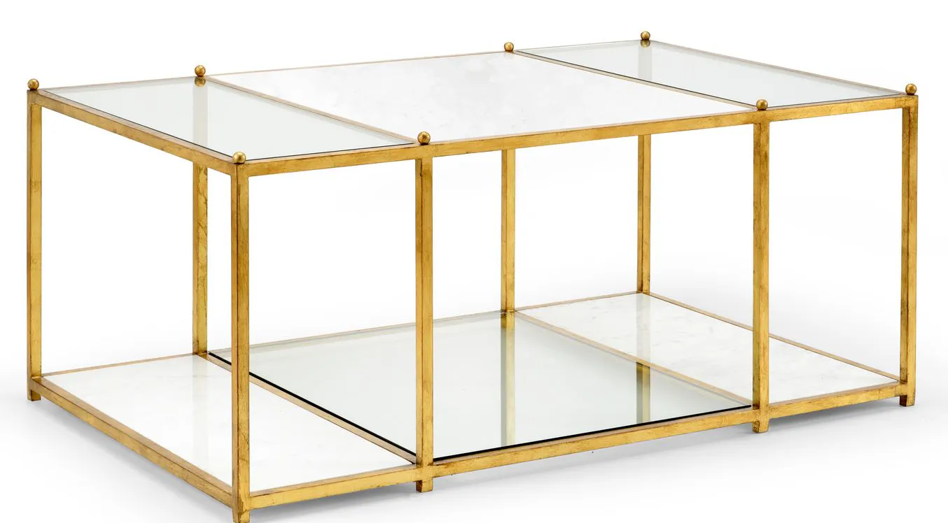 Chelsea House 383227 Directoire Stripe Coffee Table