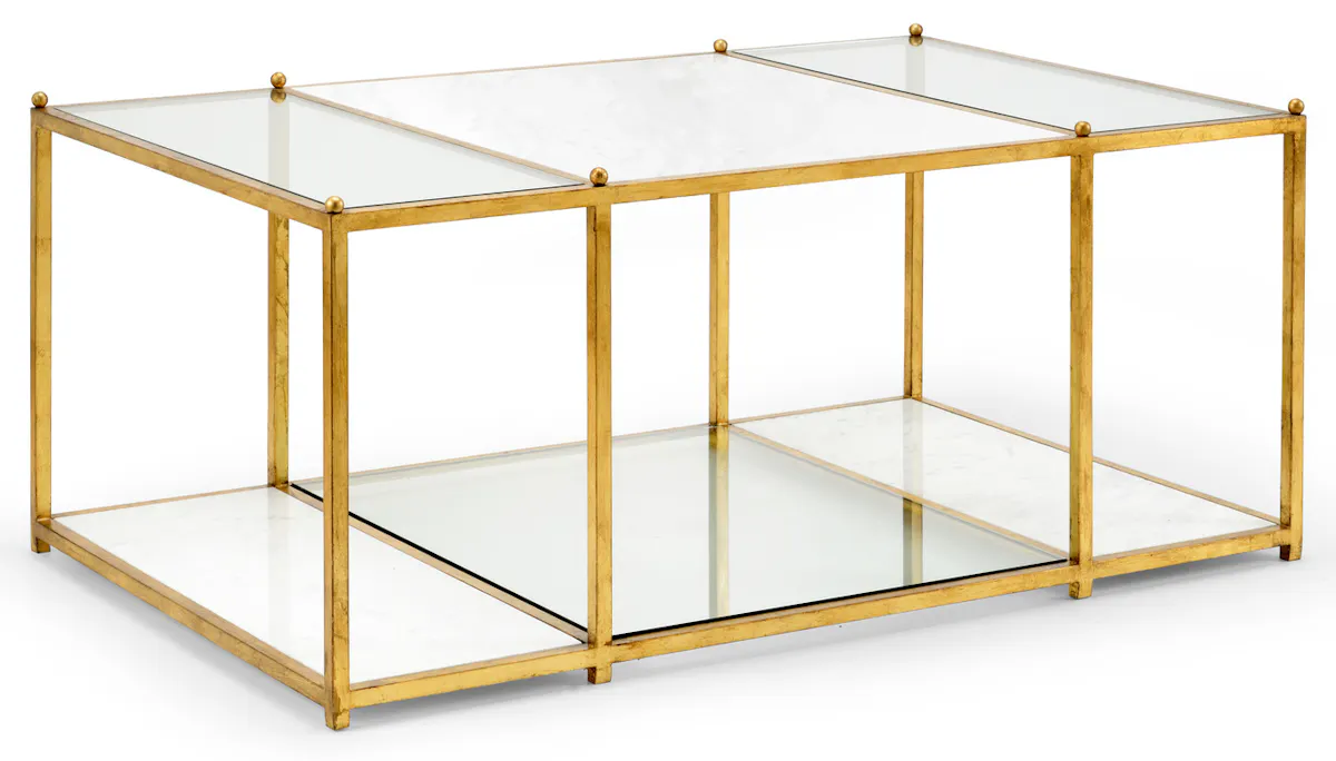 Chelsea House 383227 Directoire Stripe Coffee Table Chelsea House 383227 Directoire Stripe Coffee Table
