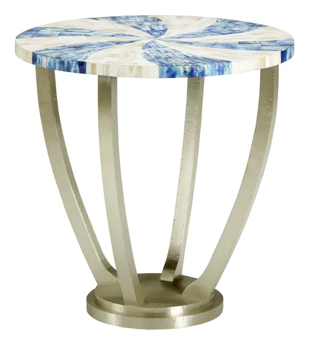 Chelsea House 383354 Blue Swirl Side Table Chelsea House 383354 Blue Swirl Side Table