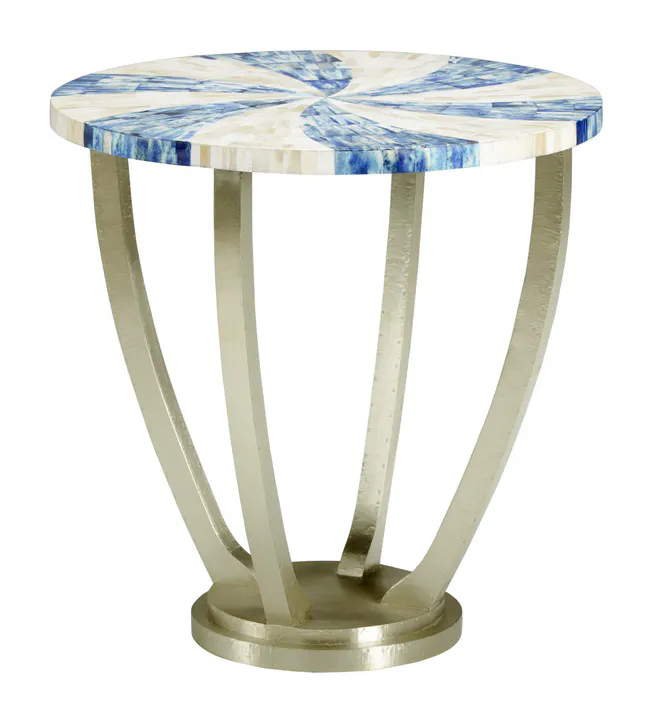 Chelsea House 383354 Blue Swirl Side Table Chelsea House 383354 Blue Swirl Side Table