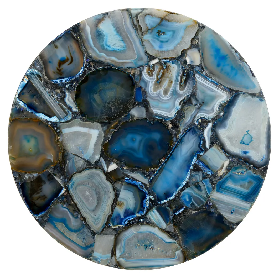 Chelsea House 383360 Blue Agate Side Table Chelsea House 383360 Blue Agate Side Table
