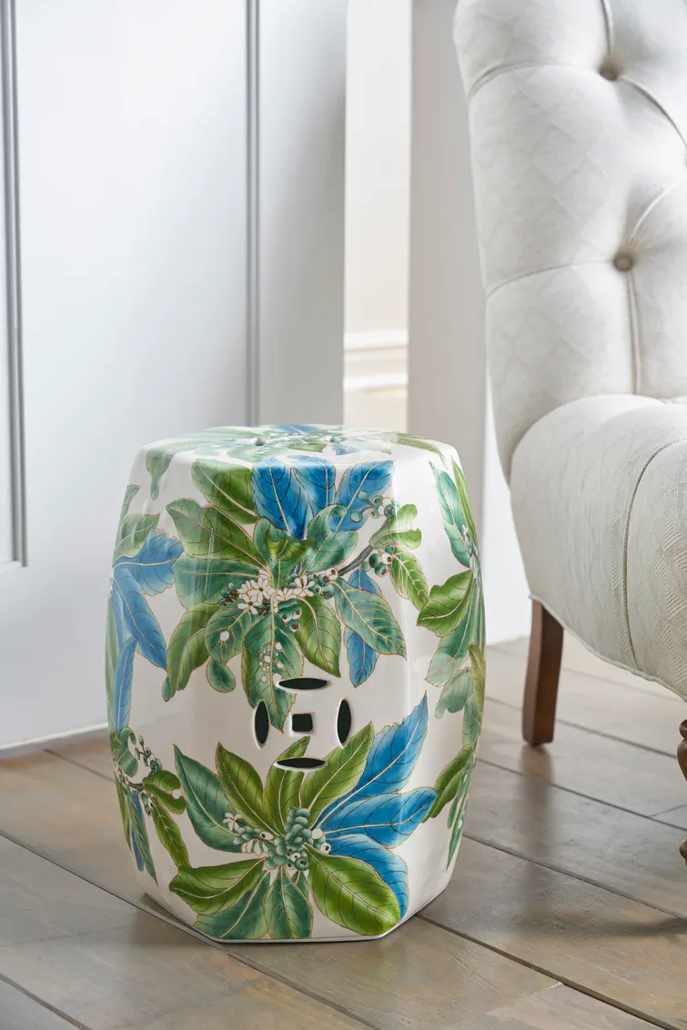 Chelsea House 383369 Floral Garden Seat Chelsea House 383369 Floral Garden Seat