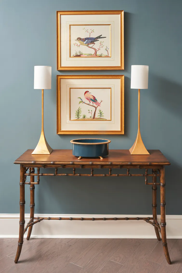 Chelsea House 383606 Bamboo Console Walnut Chelsea House 383606 Bamboo Console Walnut
