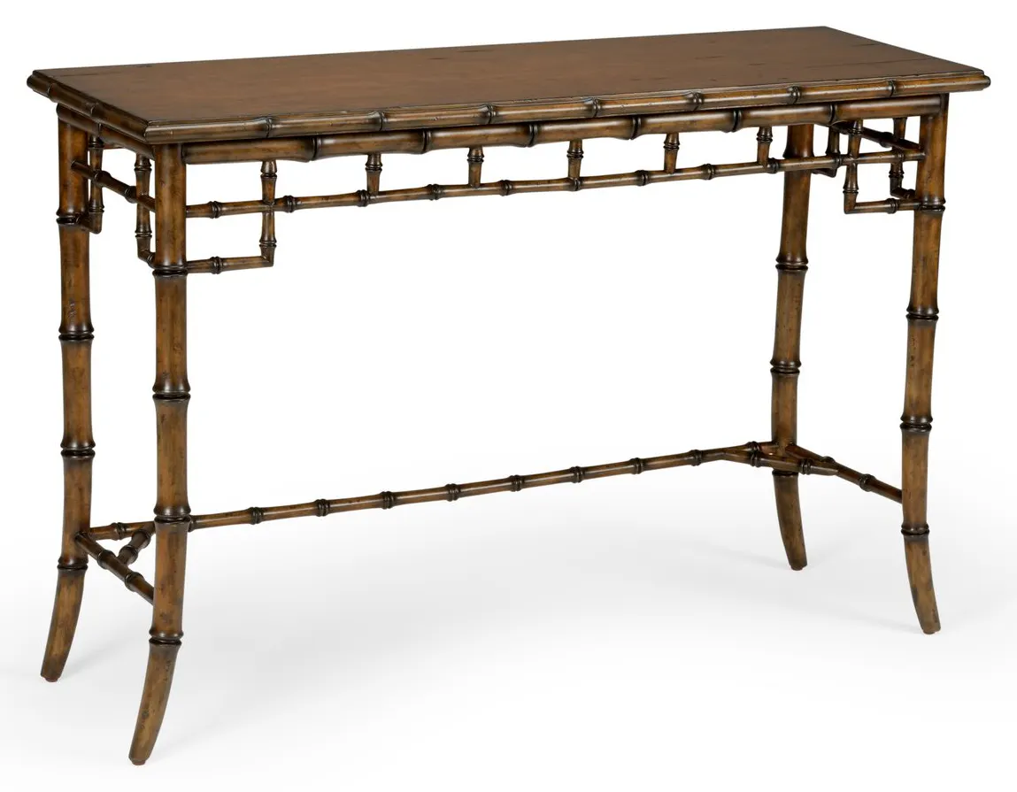 Chelsea House 383606 Bamboo Console Walnut Chelsea House 383606 Bamboo Console Walnut