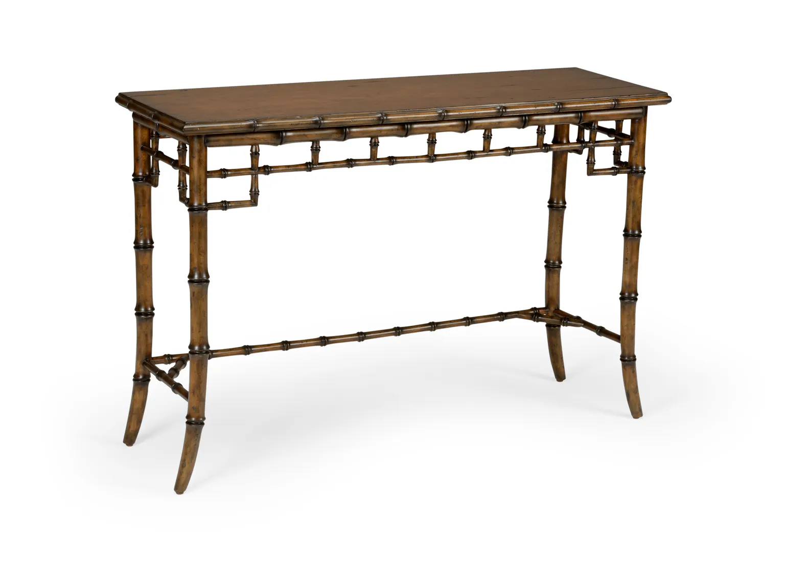 Chelsea House 383606 Bamboo Console Walnut