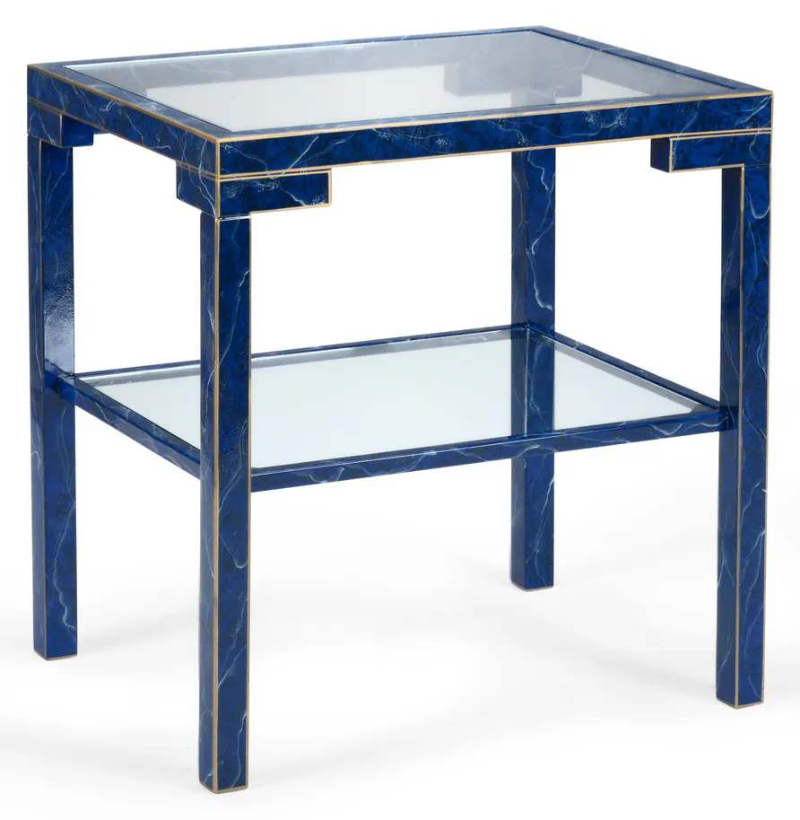 Chelsea House 383655 Decker Side Table Lapis Chelsea House 383655 Decker Side Table Lapis