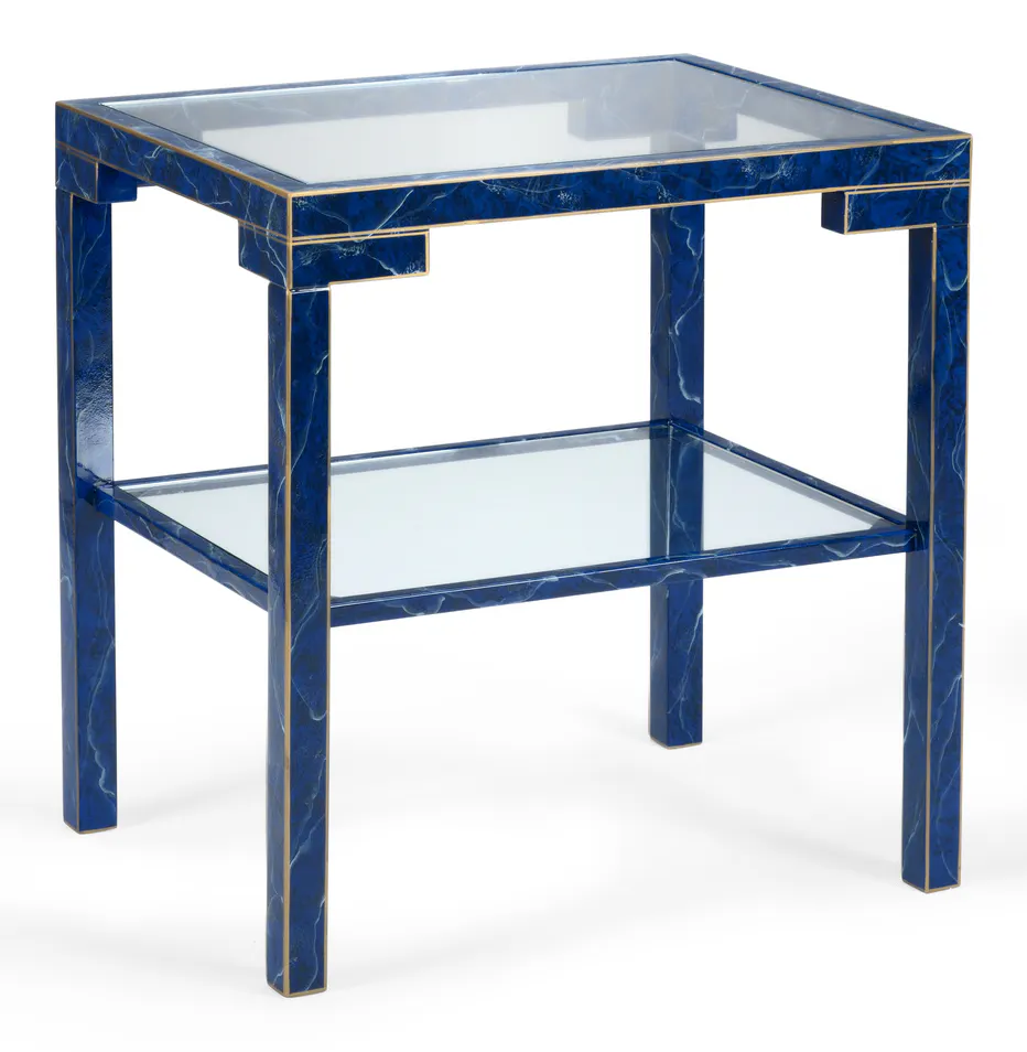 Chelsea House 383655 Decker Side Table Lapis Chelsea House 383655 Decker Side Table Lapis