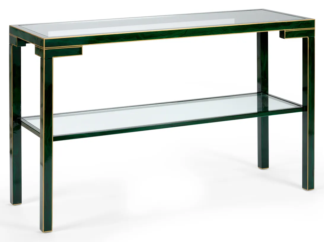 Chelsea House 383658 Decker Console Malachite Chelsea House 383658 Decker Console Malachite