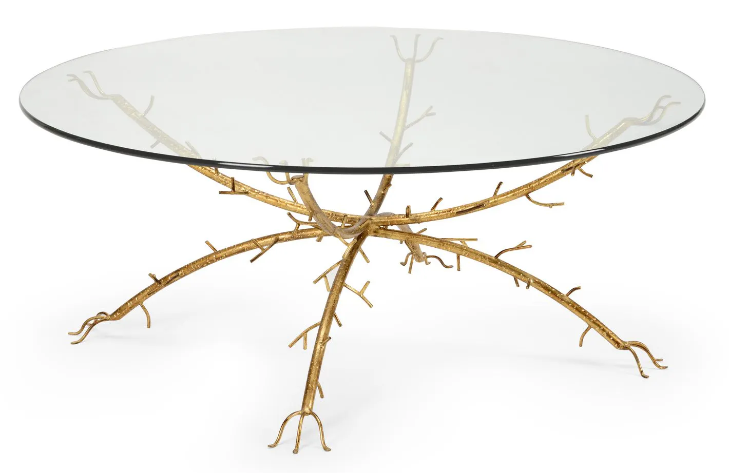 Chelsea House 383670 Gold Coral Coffee Table
