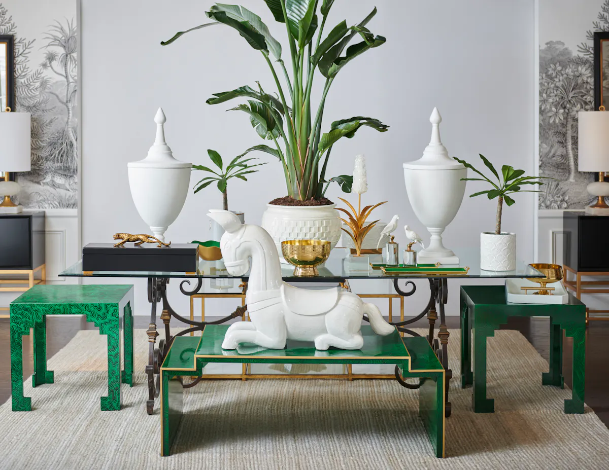Chelsea House 383821 Chatsworth Table Green Chelsea House 383821 Chatsworth Table Green