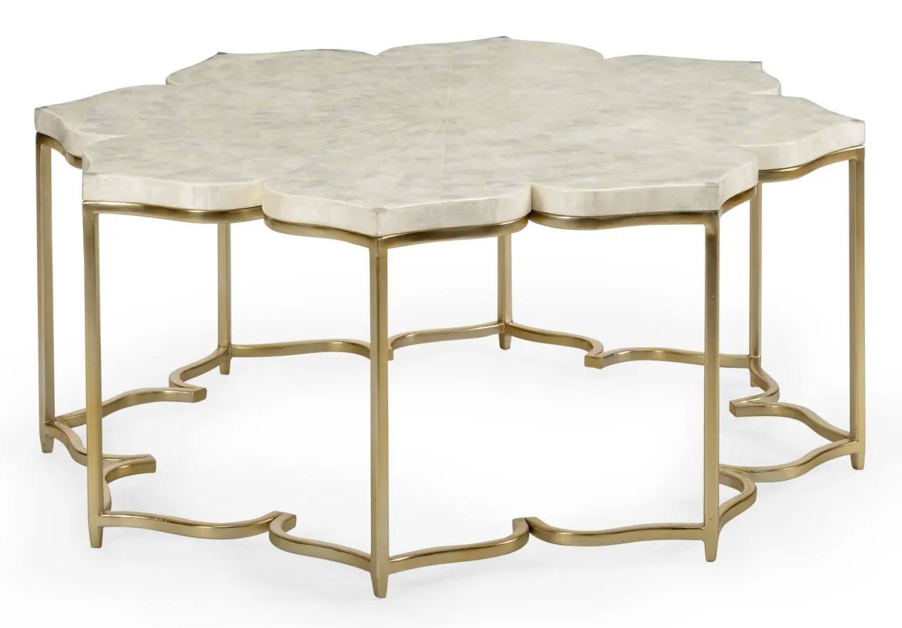 Chelsea House 384198 Lotus Flower Cocktail Table