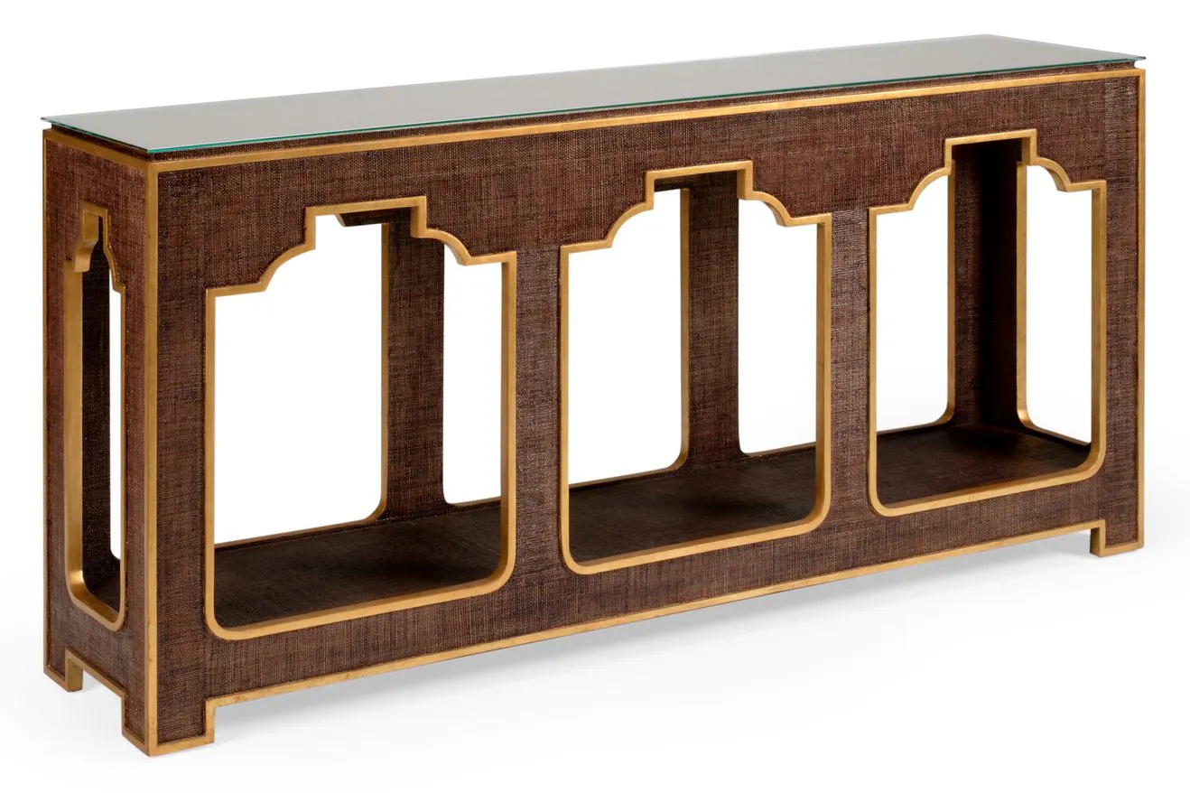 Chelsea House 384209 Yangon Console Brown