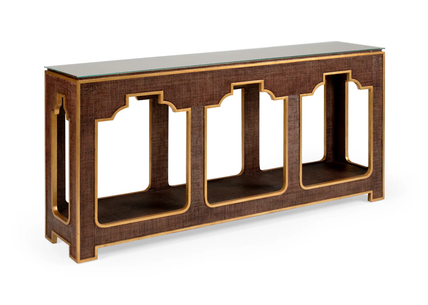 Chelsea House 384209 Yangon Console Brown
