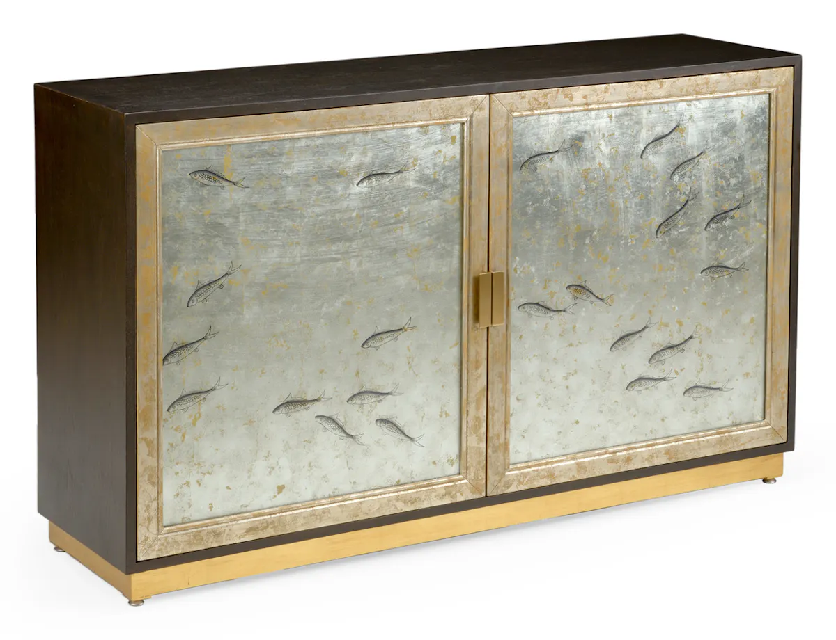 Chelsea House 384302 Chinoiserie Cabinet Fish Chelsea House 384302 Chinoiserie Cabinet Fish