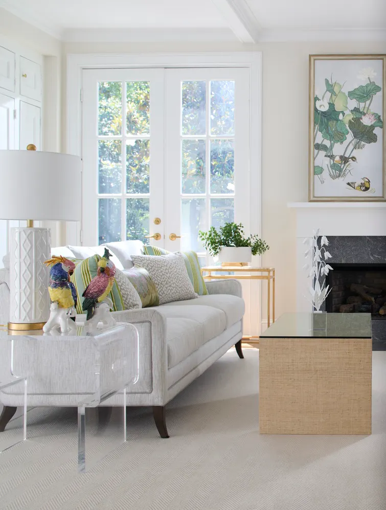 Chelsea House 384315 Seed Glass Side Table Gold Chelsea House 384315 Seed Glass Side Table Gold
