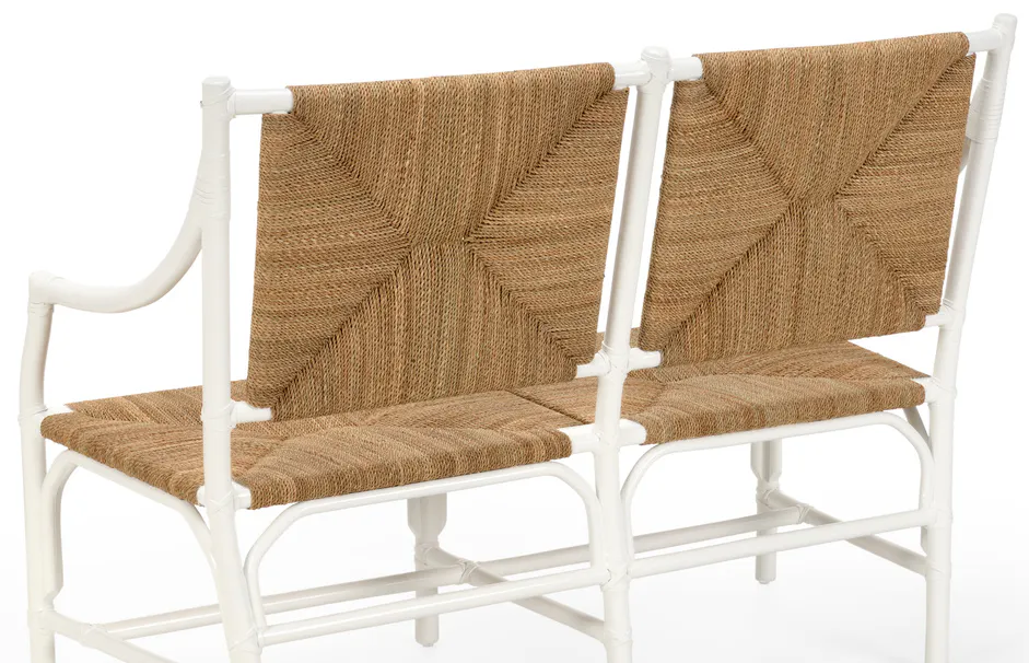 Chelsea House 384719 Mecklenburg Bench White Chelsea House 384719 Mecklenburg Bench White